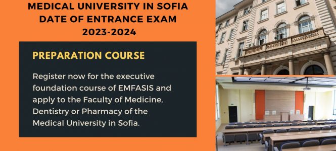 exams for School of Medicine Dentistry and Pharmacy Medical University in Sofia Bulgaria
